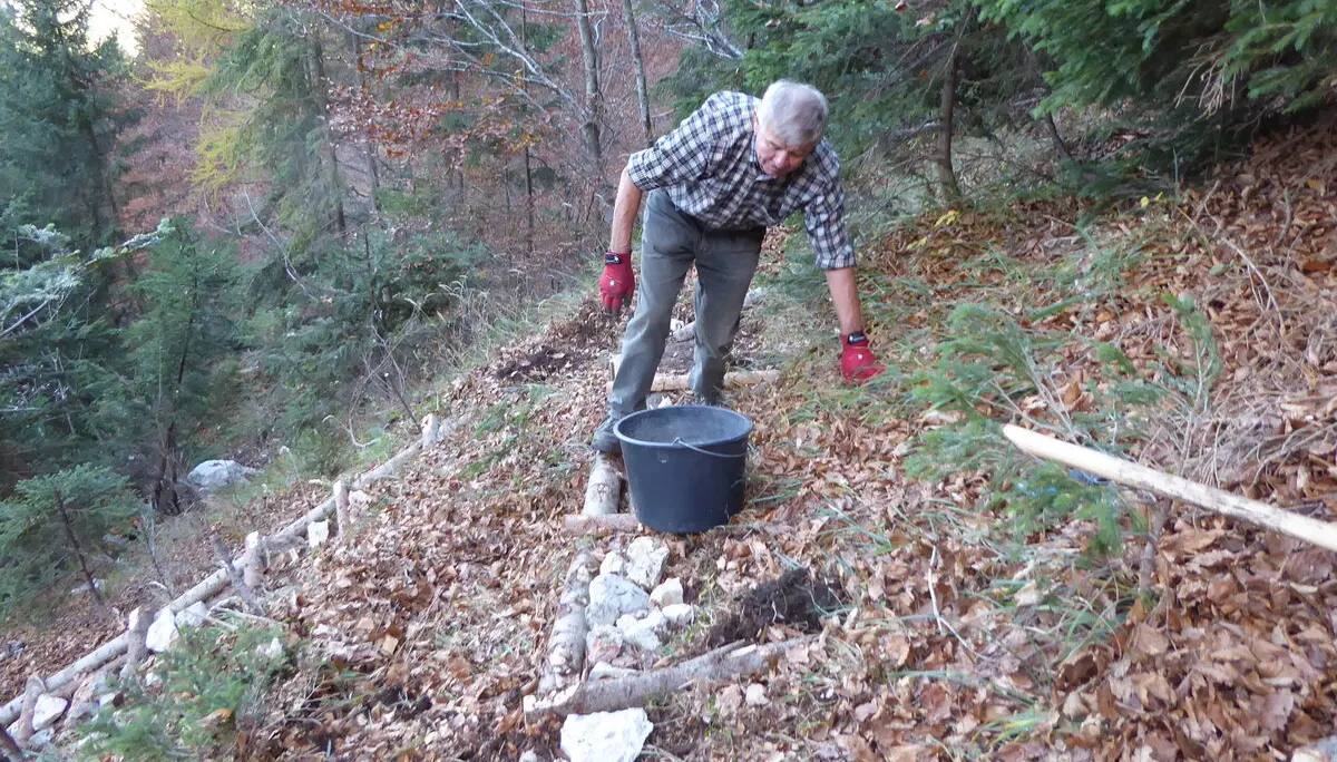 Wegebau am Moosensteig | © DAV Teisendorf