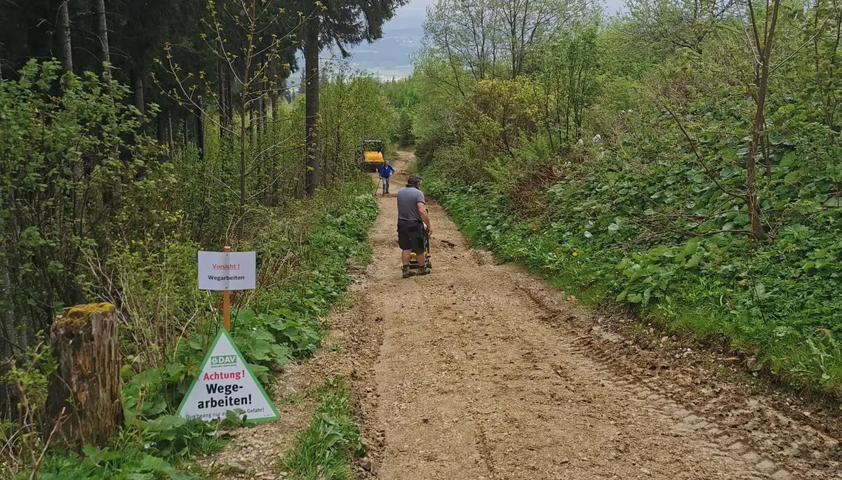 Wegeinstandhaltung Seiberstadt Weg am Teisenberg | © DAV Teisendorf