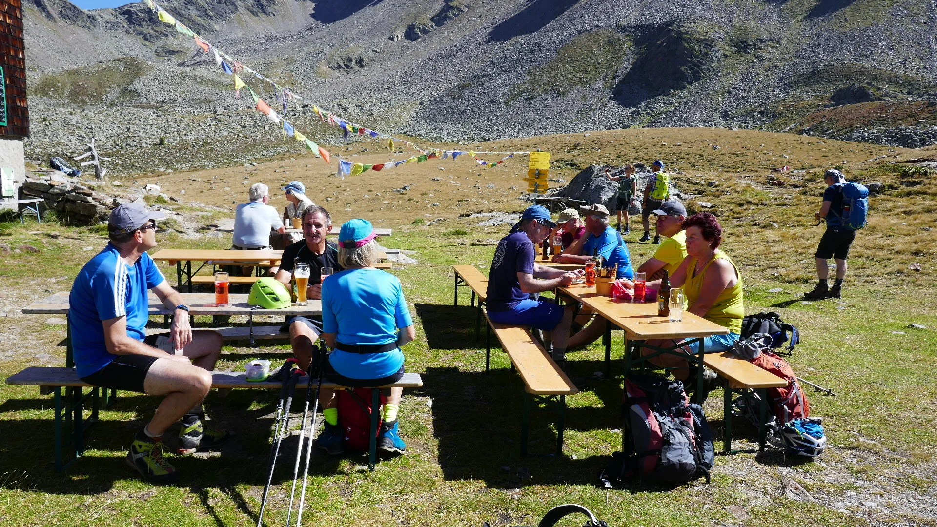 © DAV Teisendorf OG Waging - Mittag auf der Schoberhütte
