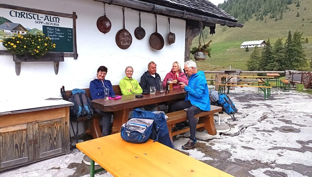 © DAV Teisendorf - Verdiente Rast bei der Christlalm