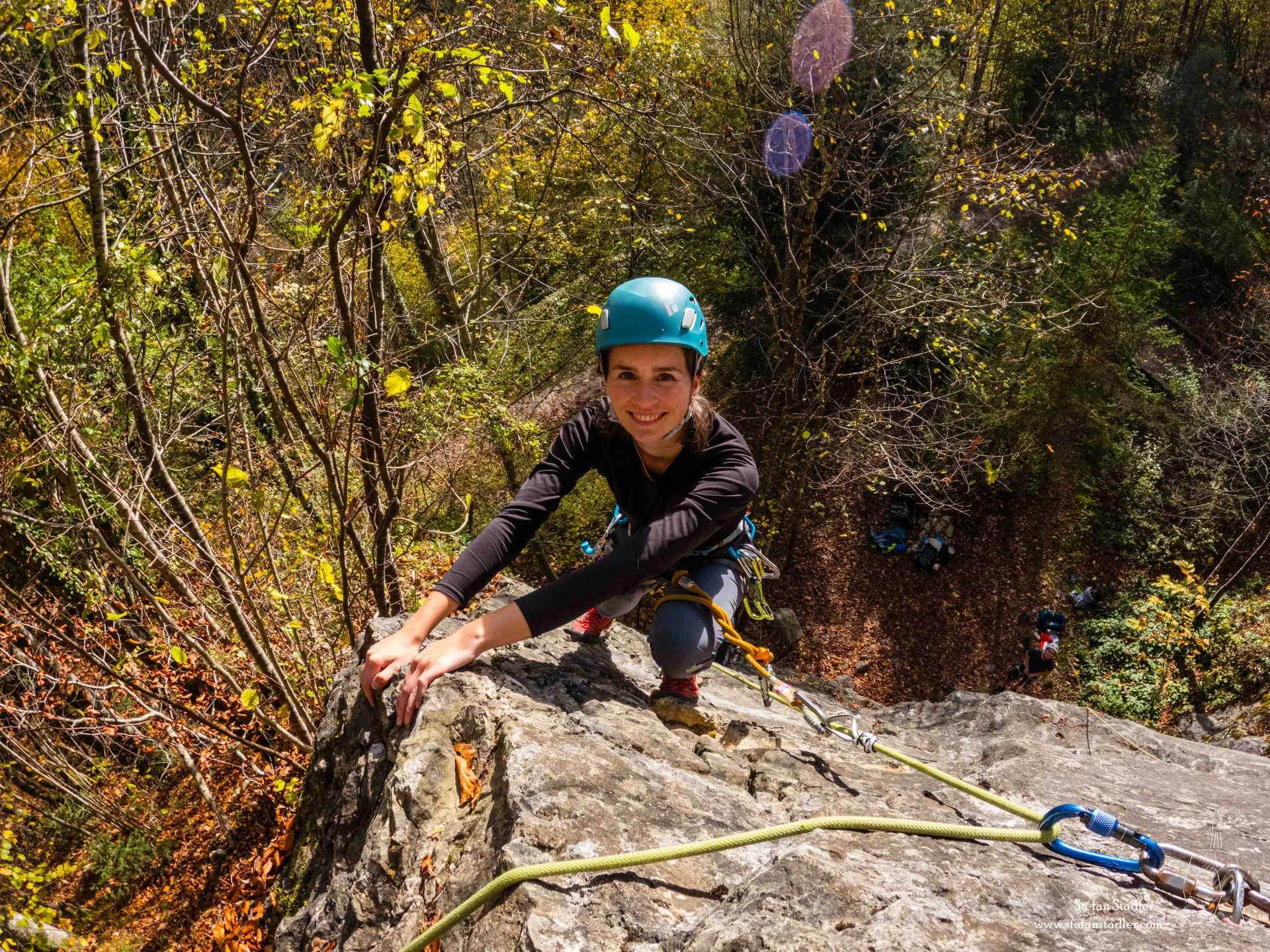 © DAV Teisendorf -  Begehung eines Fixseiles