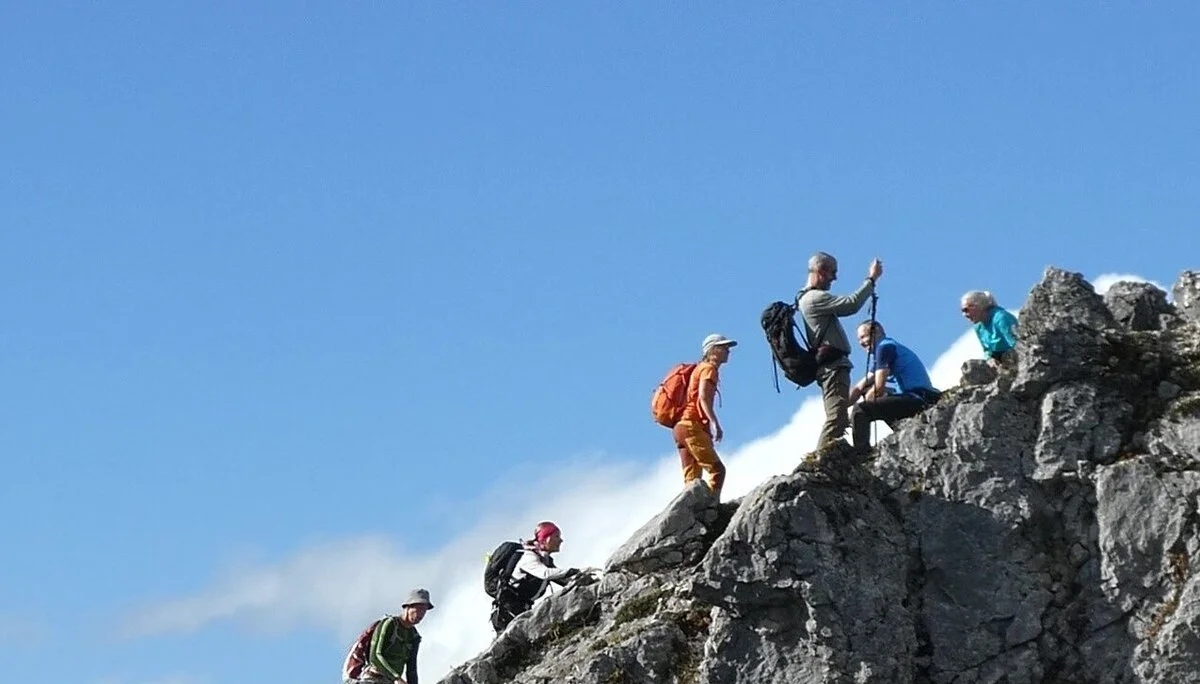 © DAV Teisendorf - OG Waging - Kurz vor dem Gipfel