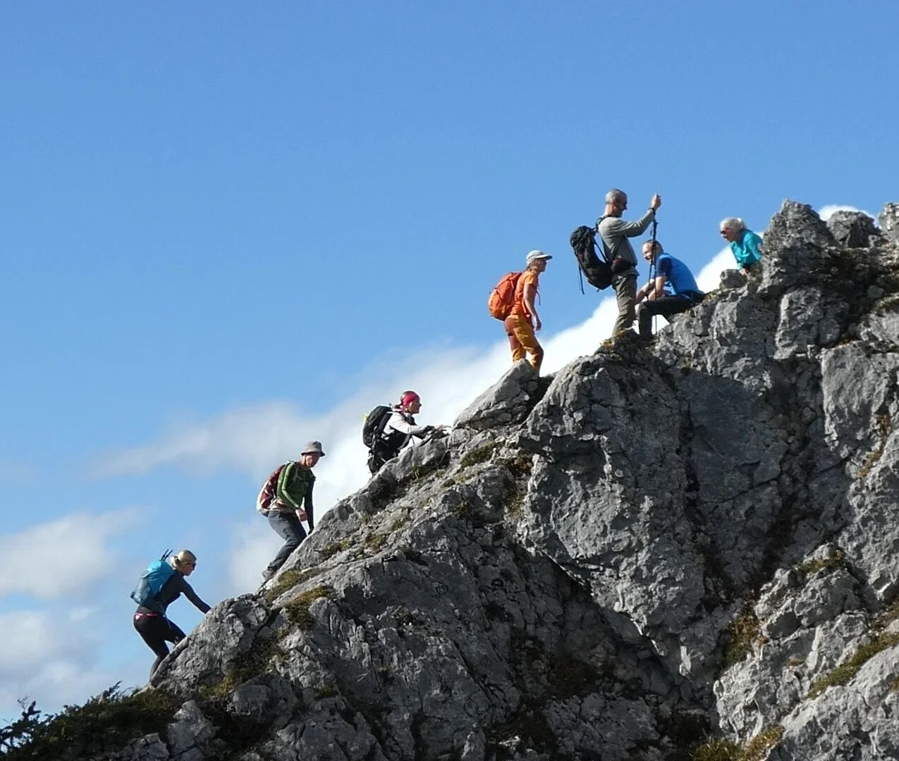 © DAV Teisendorf - OG Waging - Kurz vor dem Gipfel