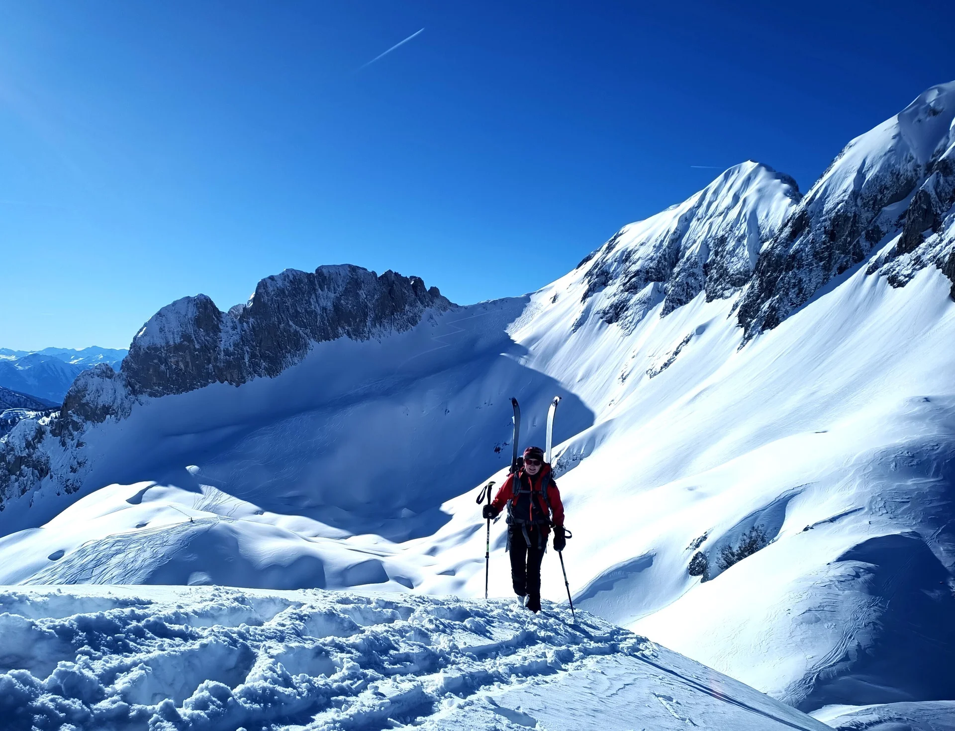Marita auf den letzten Metern zum Sonntagskogel | © DAV Teisendorf