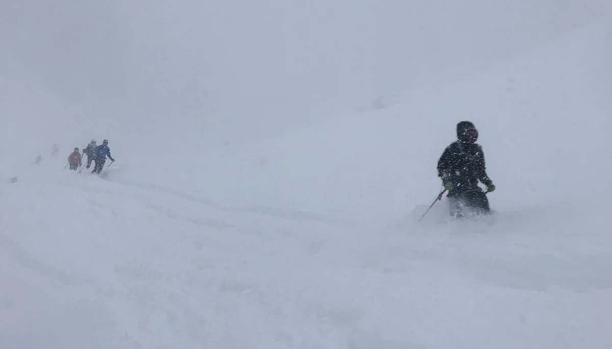Guter Schnee bei null Sicht | © DAV Teisendorf