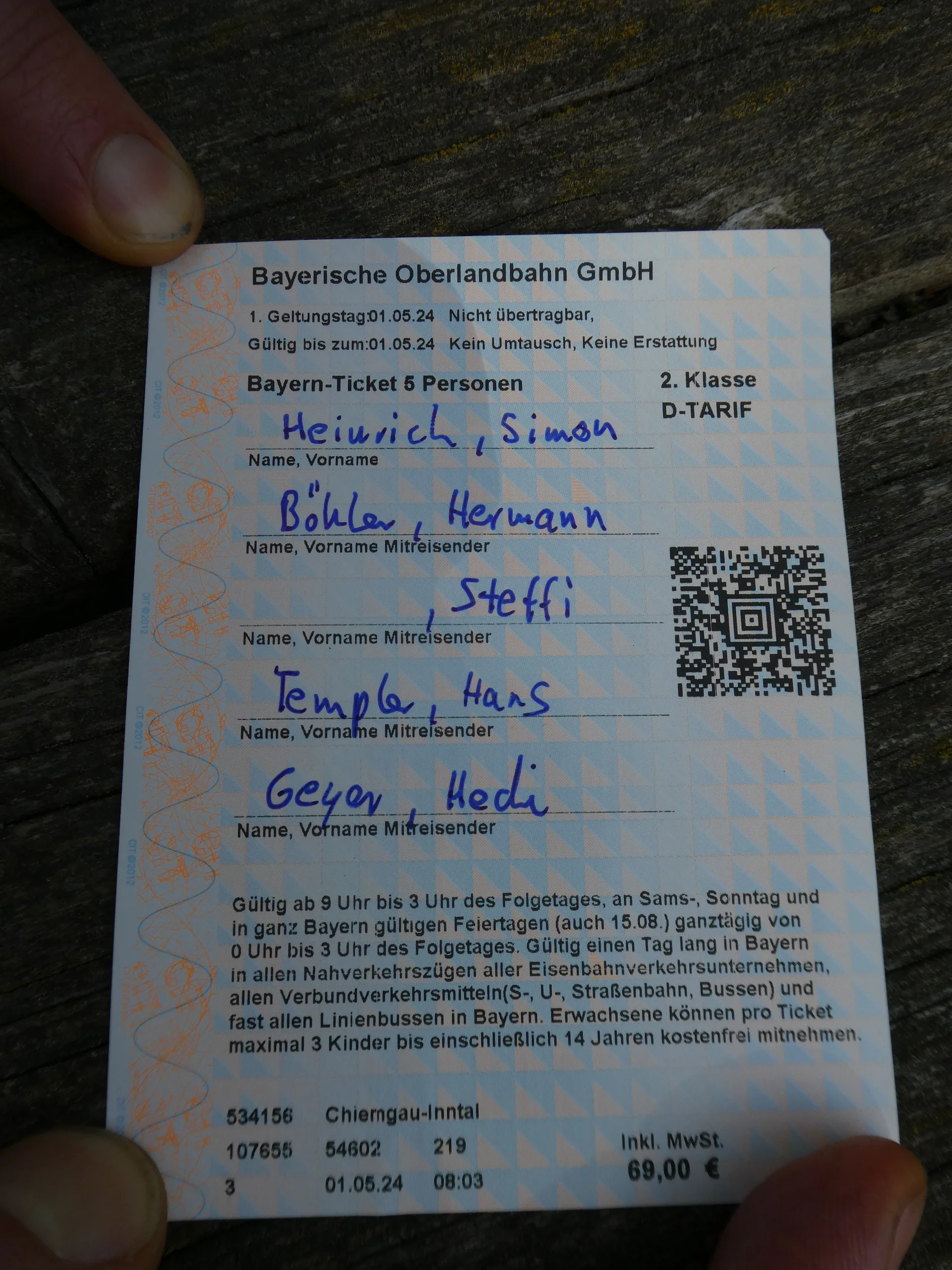 © DAV Teisendorf - OG Waging - ÖPV Ticket