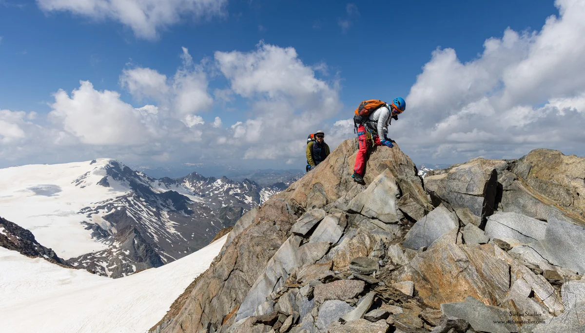 © DAV Teisendorf - Kleine Klettereinlage zum Gipfel