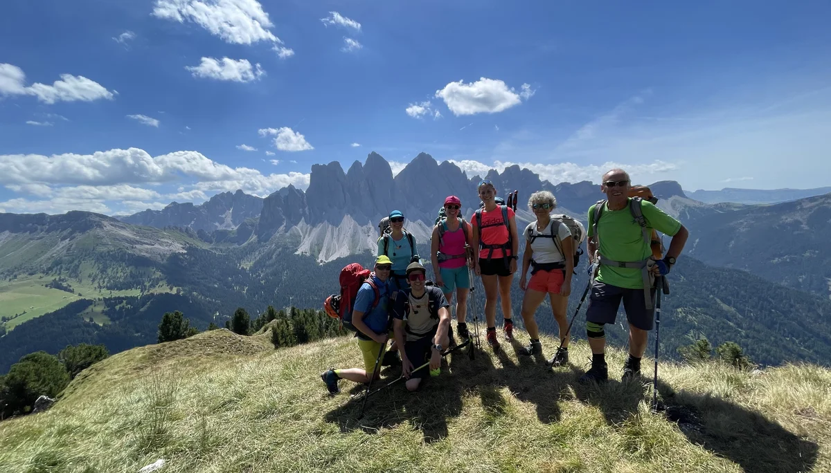 © DAV Teisendorf - im Hintergrund die Geislerspitzen