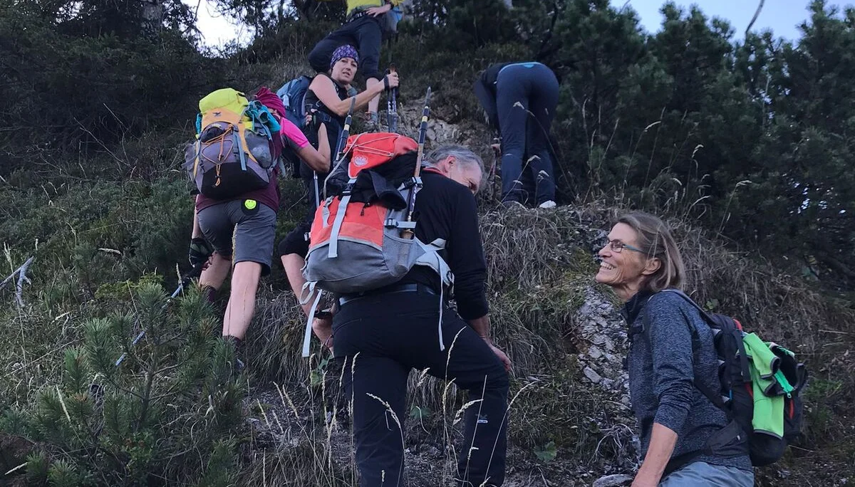 © DAV Teisendorf - OG Waging - steil geht es zum Silleck