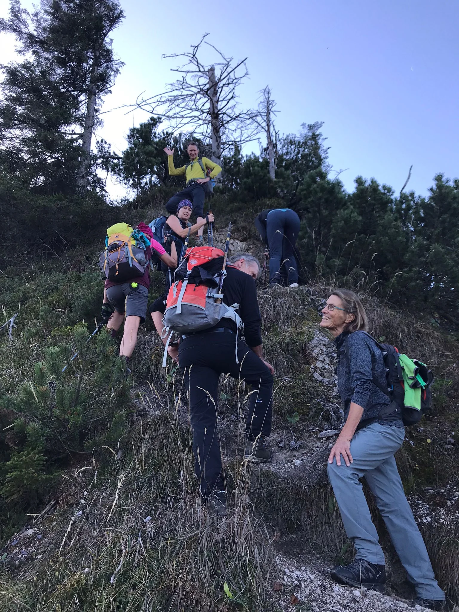 © DAV Teisendorf - OG Waging - steil geht es zum Silleck