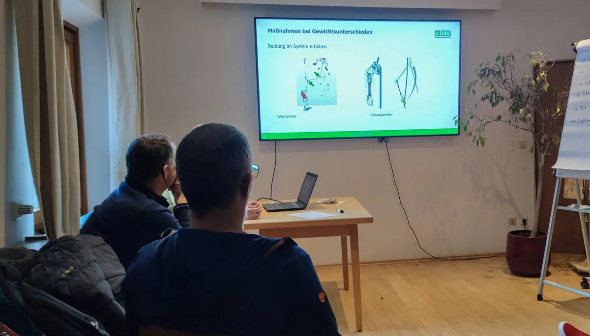 © DAV Teisendorf - OG Waging - Fortbildung Kletterbetreuer