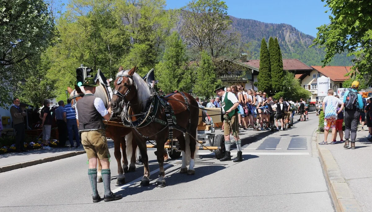 Maibaum-Aufstellen in Unterwössen | © DAV Sektion Teisendorf