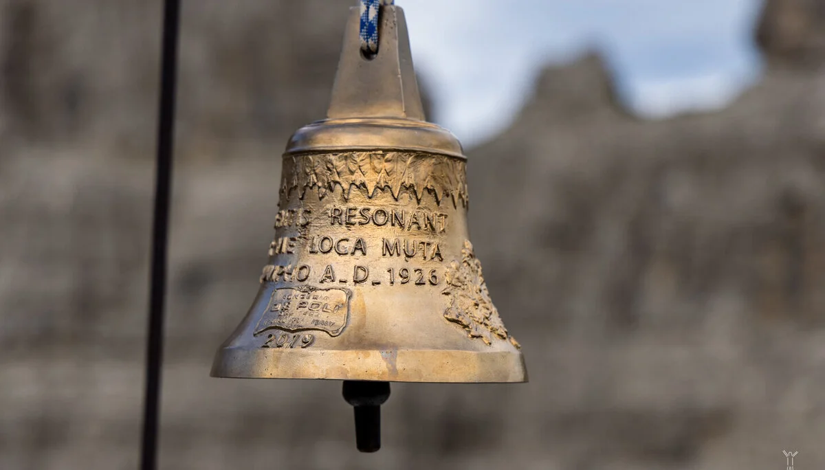 © DAV Teisendorf - neue GLocke auf dem Campanile di Val Montania 