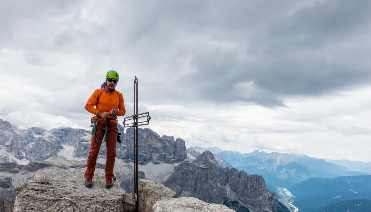 © DAV Teisendorf - auf dem Gipfel der kleinen Zinne ist wenig Platz