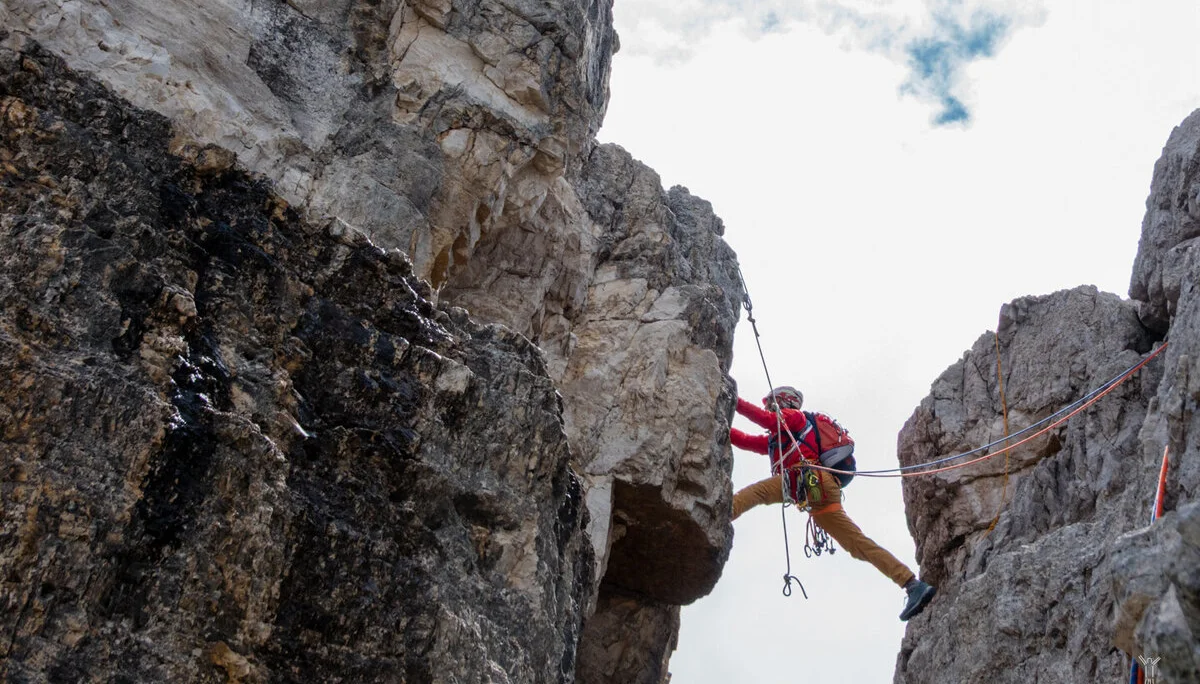© DAV Teisendorf - luftiger Spreizschritt