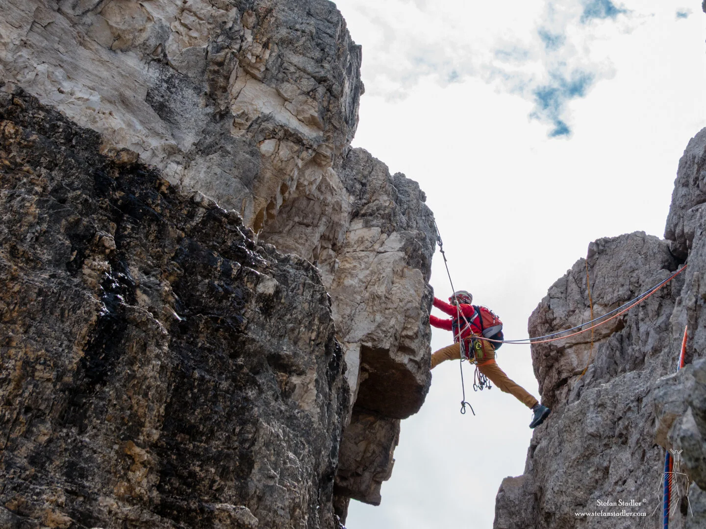 © DAV Teisendorf - luftiger Spreizschritt