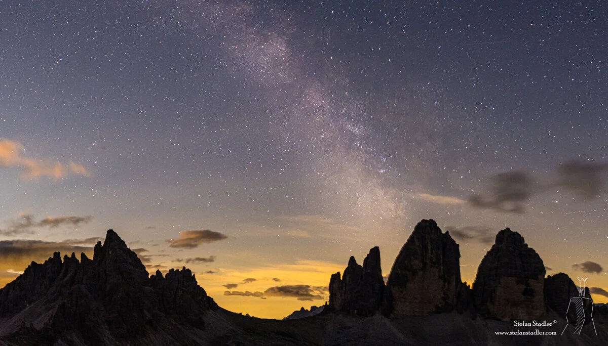 © DAV Teisendorf - sternenklare Nacht in den Sextner Dolomiten