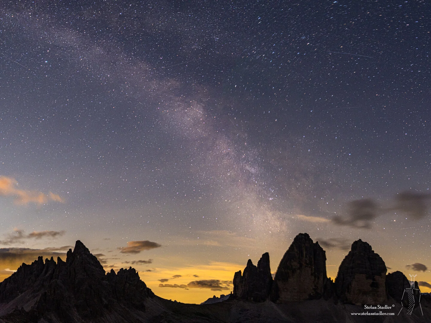 © DAV Teisendorf - sternenklare Nacht in den Sextner Dolomiten