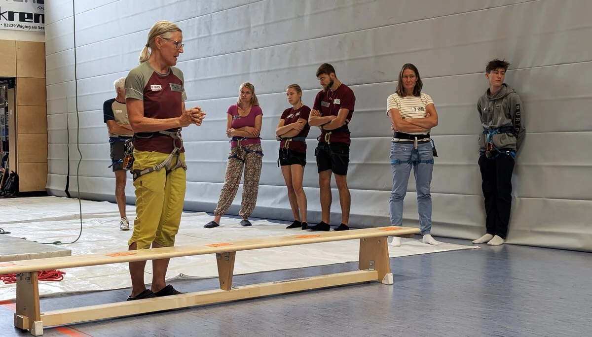 © DAV Teisendorf / OG Waging - Einweisung durch Steffi