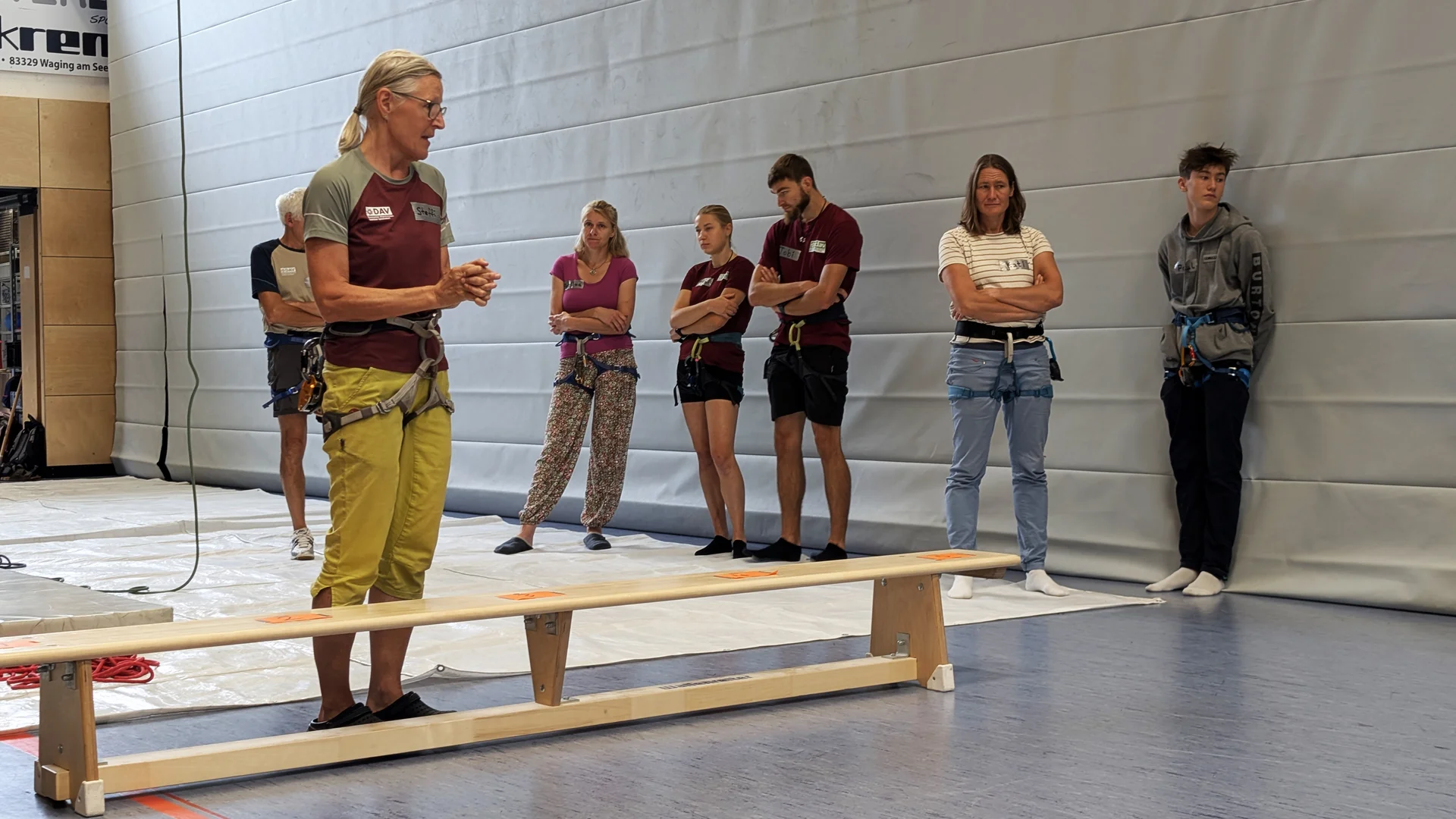 © DAV Teisendorf / OG Waging - Einweisung durch Steffi