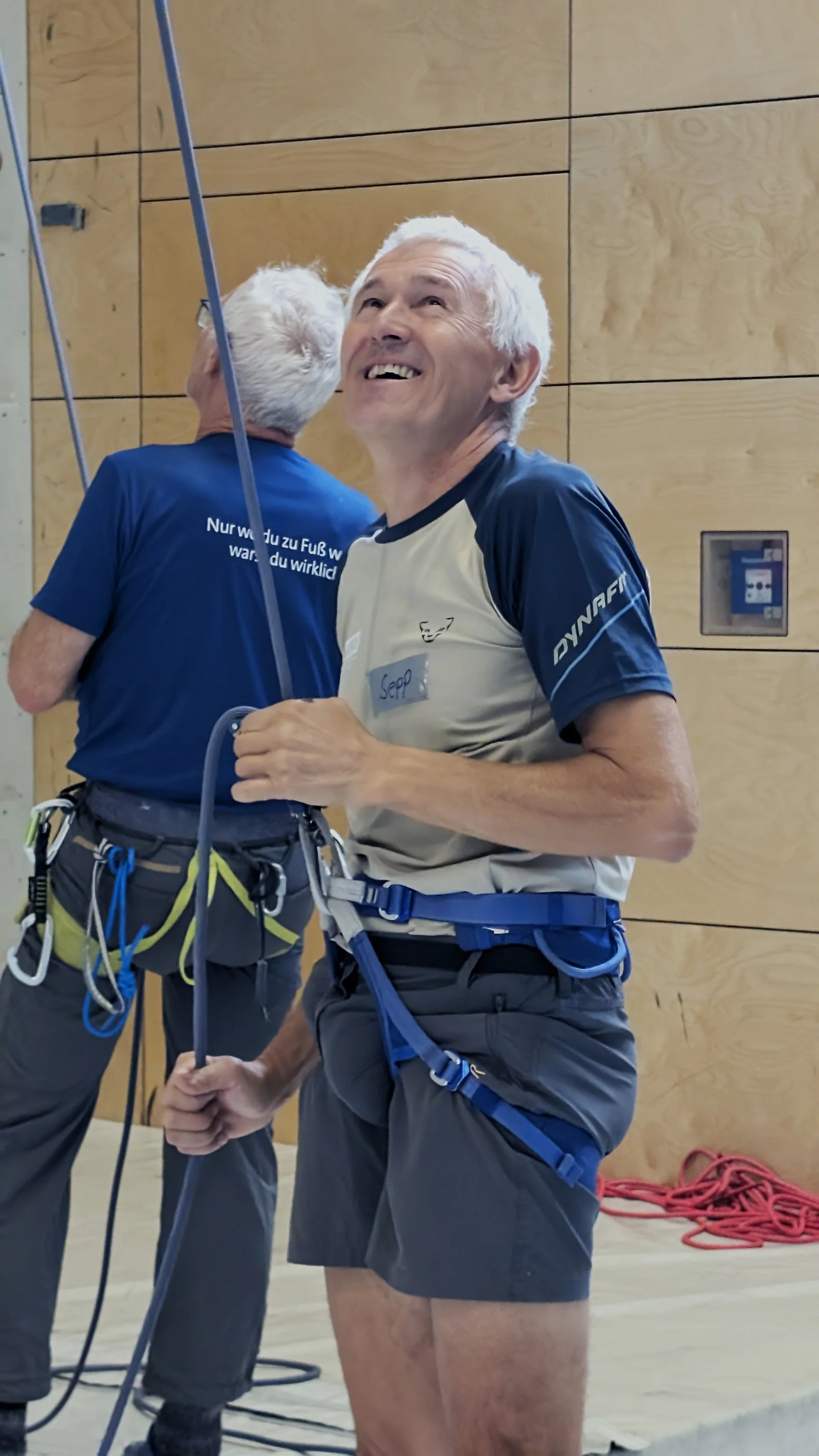 © DAV Teisendorf / OG Waging - Sepp konzentriert beim Sichern