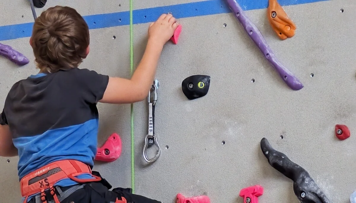 © DAV Teisendorf / OG Waging - die pinke Route ist angesagt