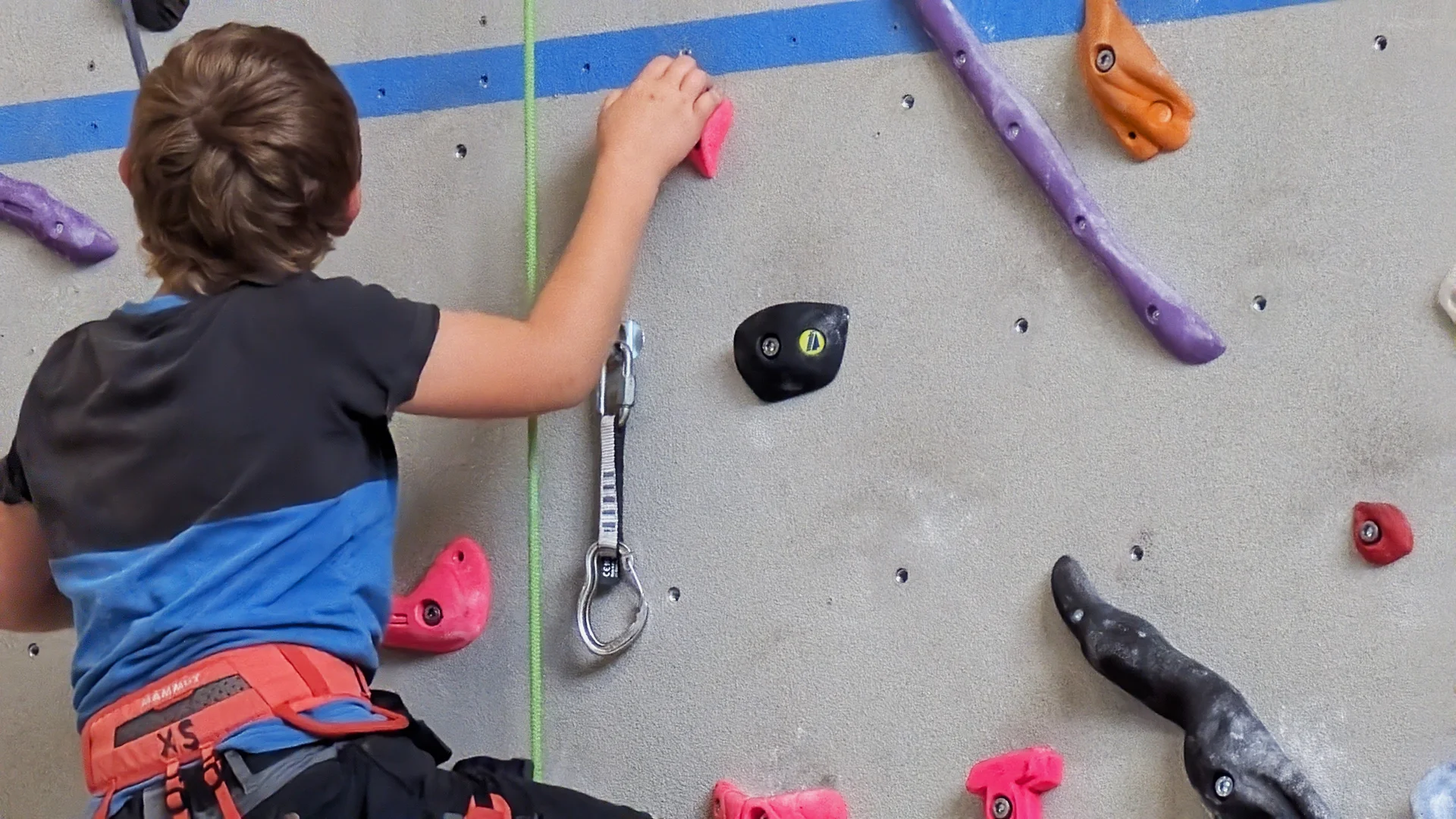 © DAV Teisendorf / OG Waging - die pinke Route ist angesagt