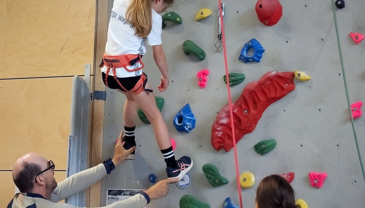 © DAV Teisendorf / OG Waging -  Korrektur beim Ablassen