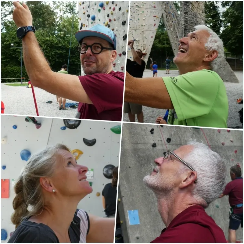 konzentriertes Sichern | © DAV Teisendorf