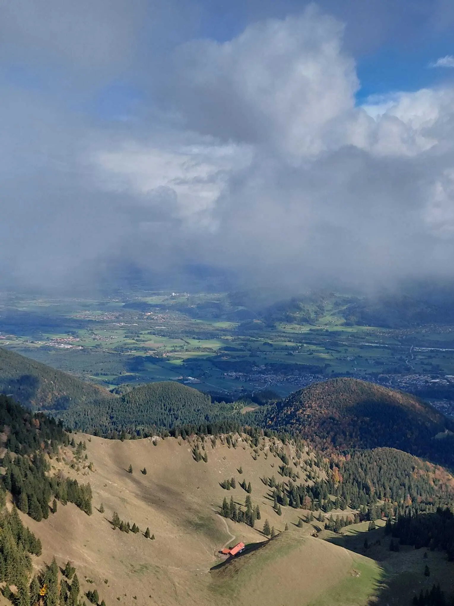 © DAV Teisendorf  - OG Waging - Blick von der Lechneralm von hoch oben