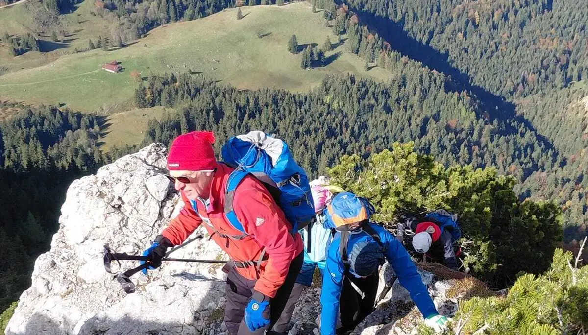 © DAV Teisendorf  - OG Waging - am Nordgrat der Hochsalwand