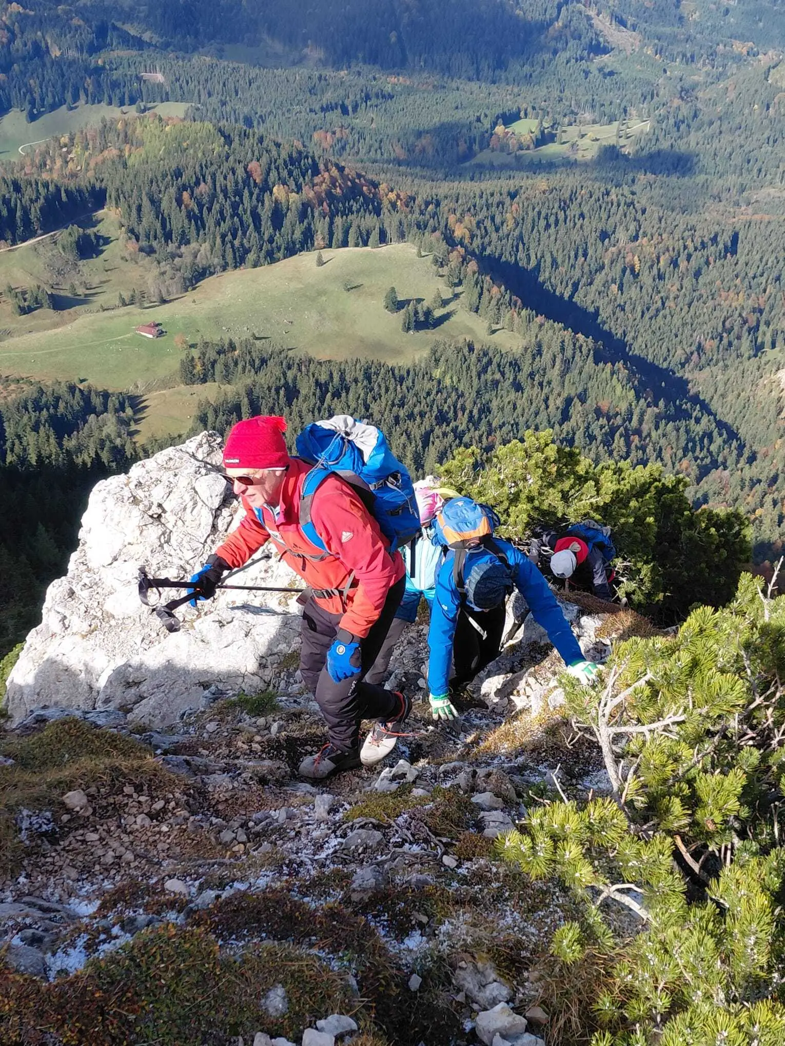 © DAV Teisendorf  - OG Waging - am Nordgrat der Hochsalwand