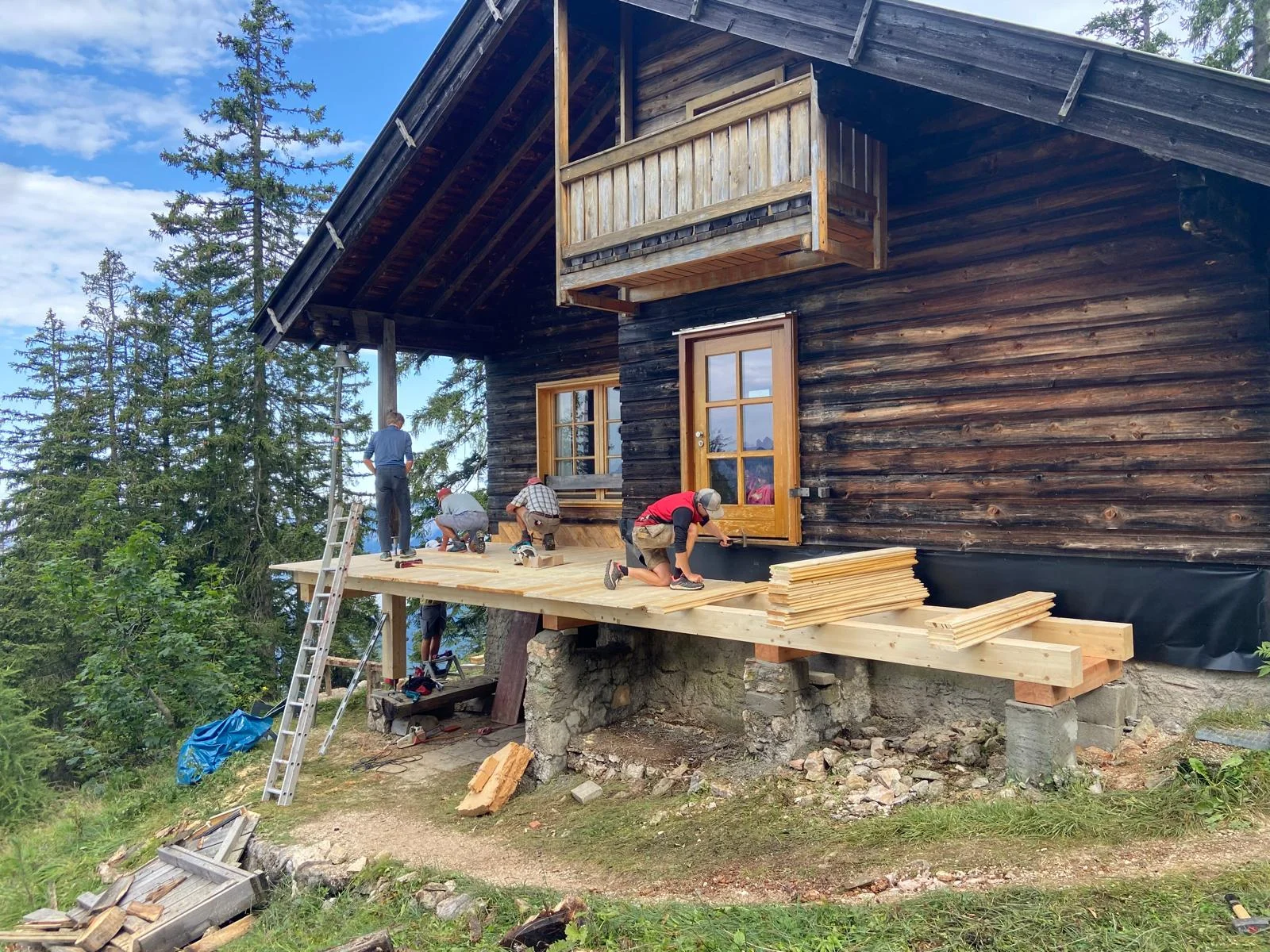 © DAV Teisendorf / Terassensanierung 08/2024