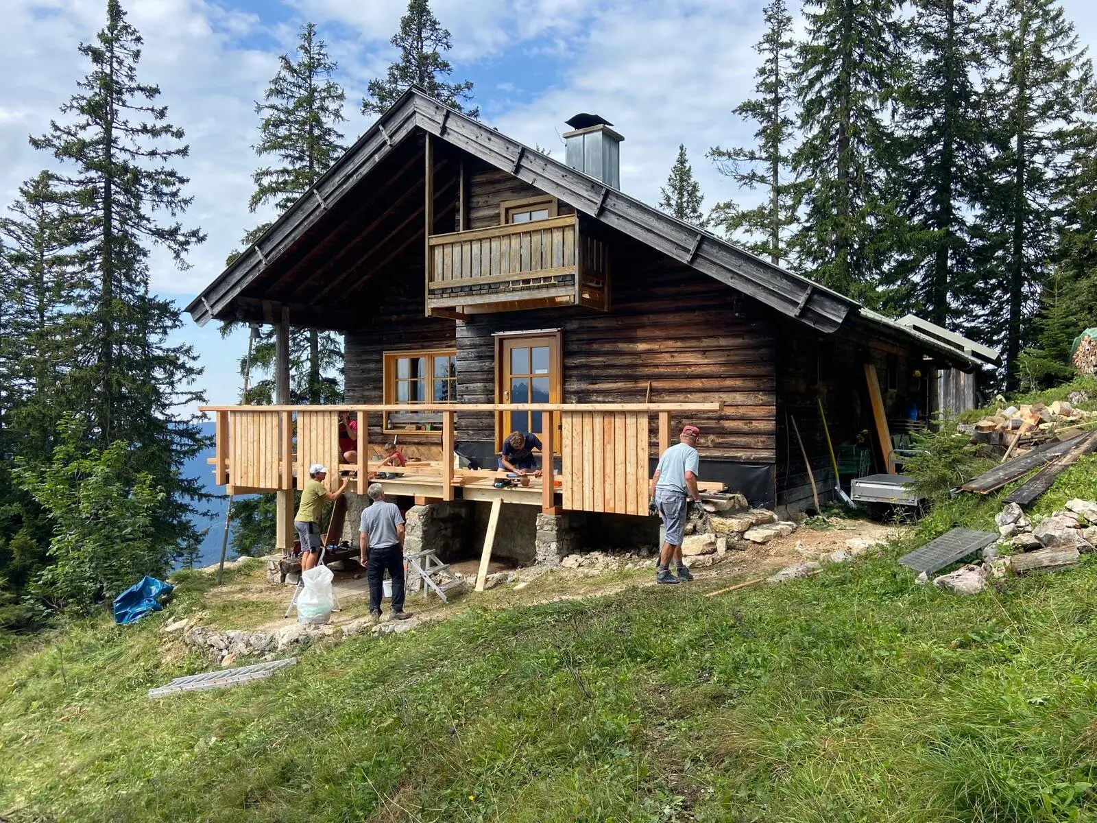 © DAV Teisendorf / Terassensanierung 08/2024