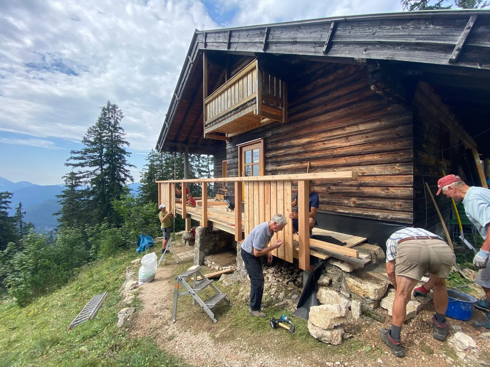 © DAV Teisendorf / Terassensanierung 08/2024